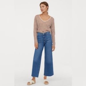 H&M &Denim High Rise High Ankle Culottes 2